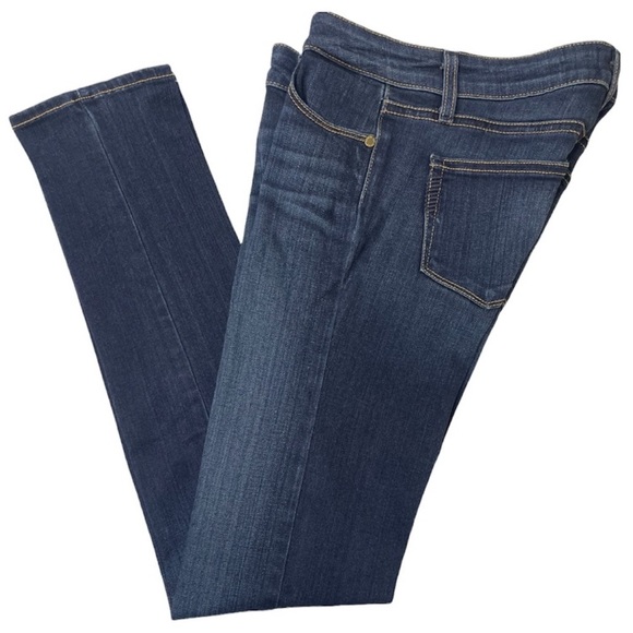 Paige Skyline Skinny Jeans Medium Distressed Dark Wash Size 25 - Picture 8 of 16